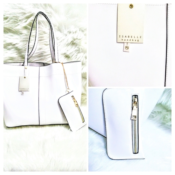 (NEW)! Big! White Bag! w/ Wallet Included:-) - Picture 9 of 12